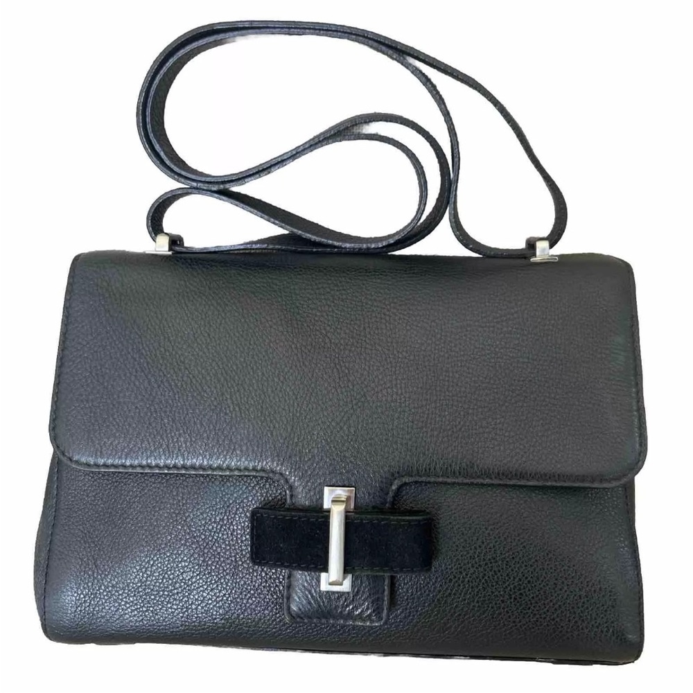 Franchetti Bond London Pebbled Leather Handbag